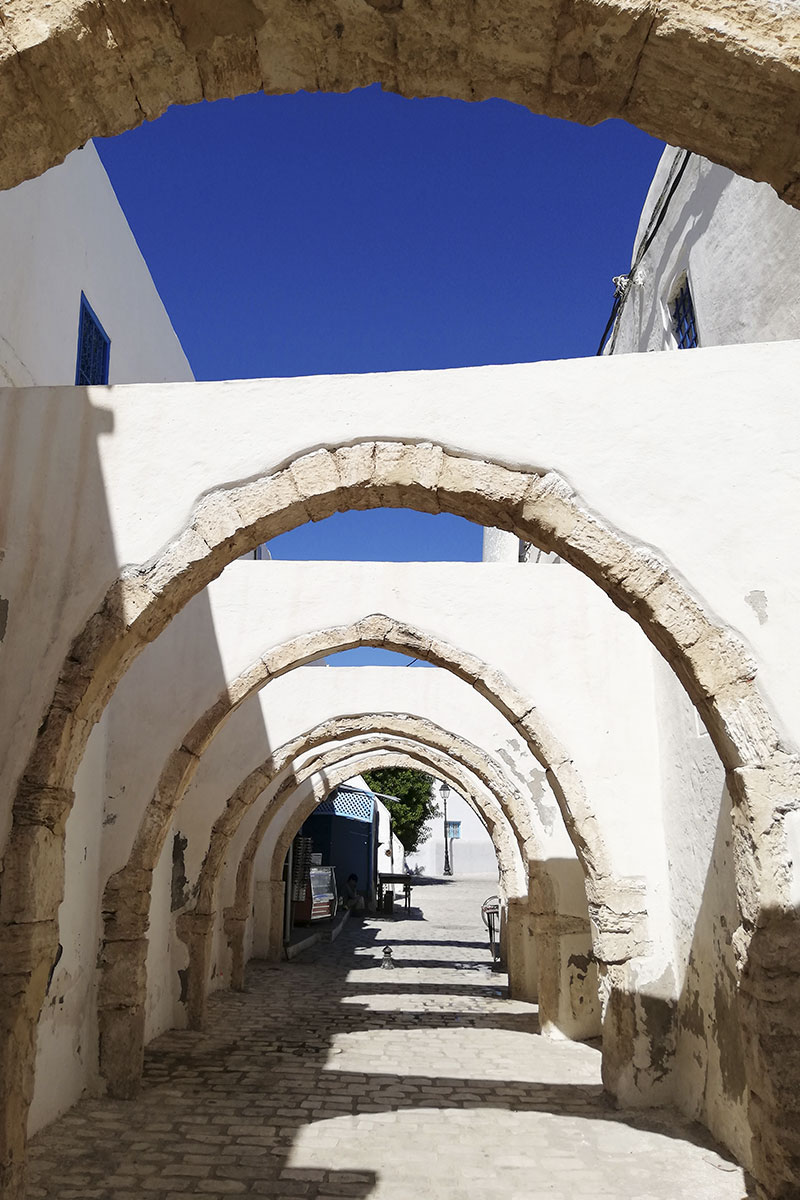 ulice města Houmt Souk na ostrově Djerba