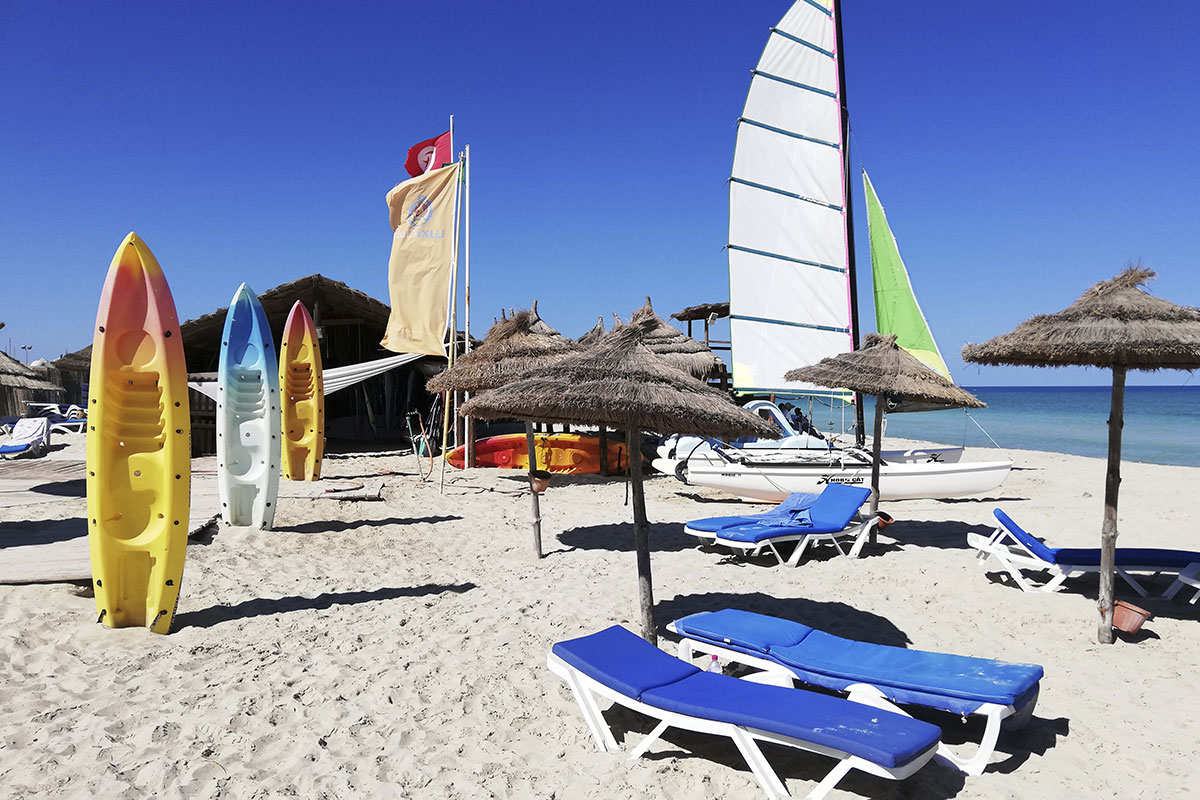 centrum vodních sportů v hotelu Fiesta Beach
