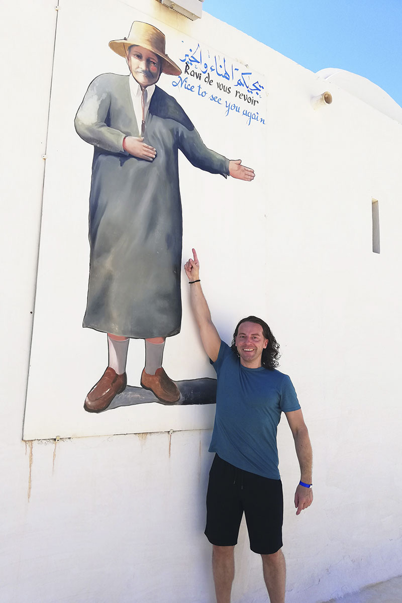 cestovatel Richie v areálu Djerba Explore Park
