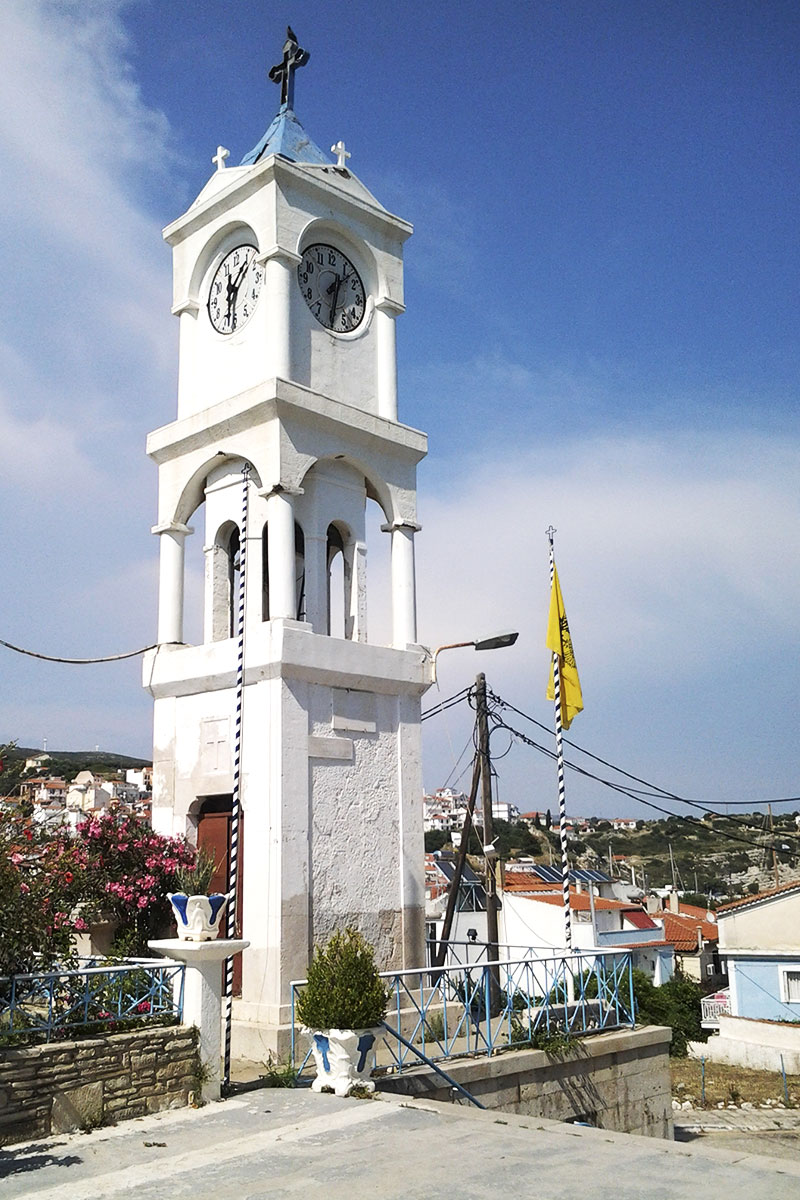 zvonice ve městě Pythagorion
