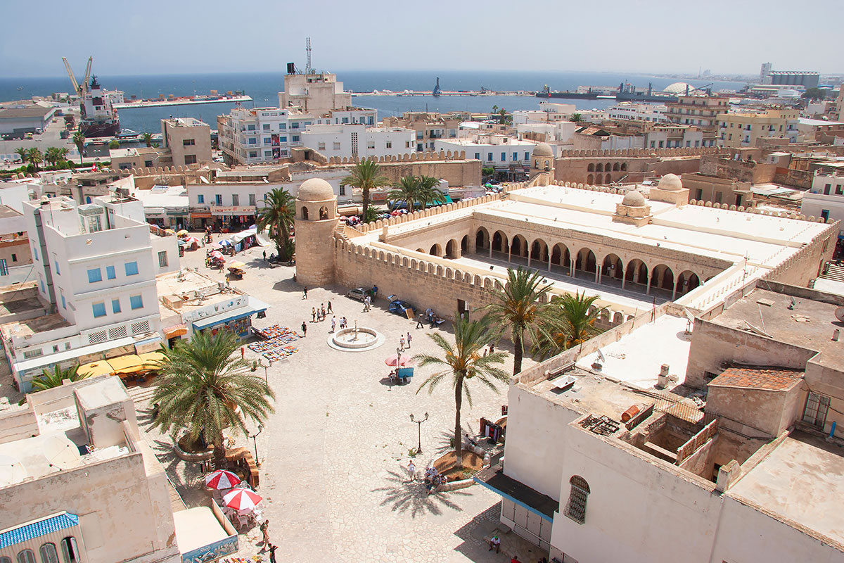 město Sousse a jeho medina chráněná organizací UNESCO