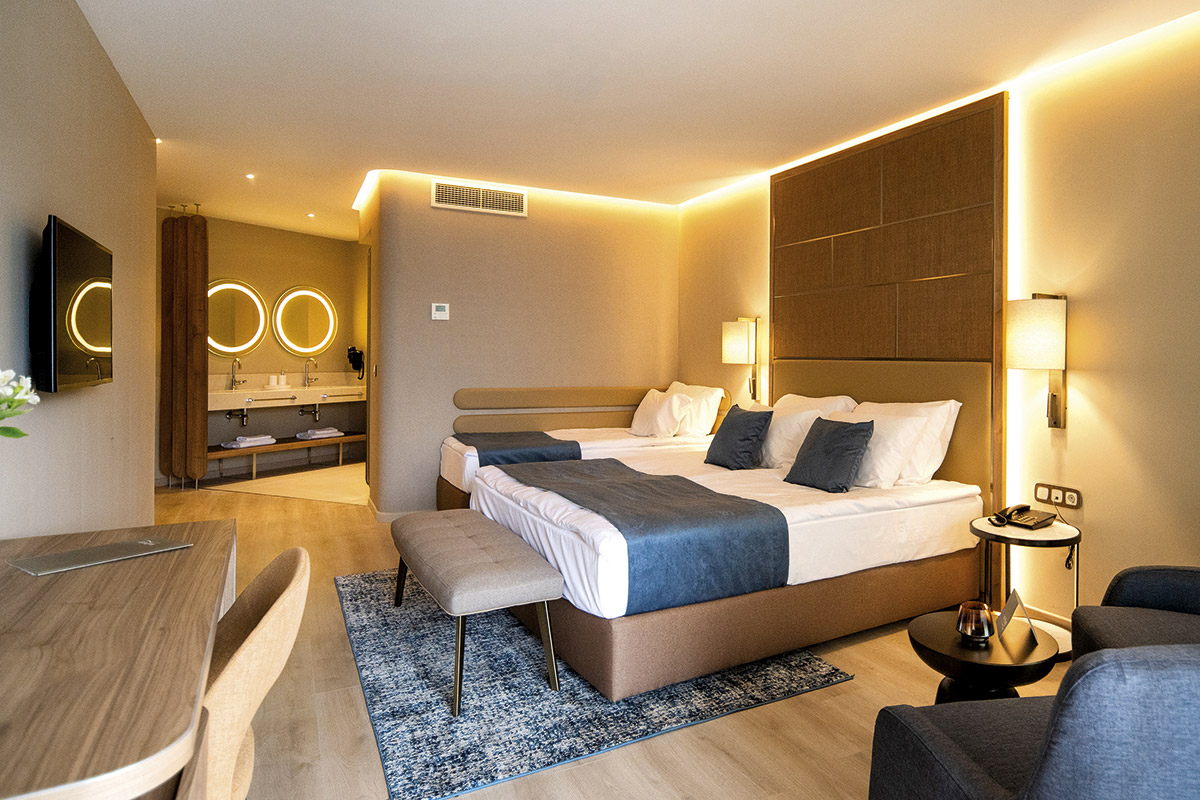 pokoj v bulharském hotelu Wave Resort