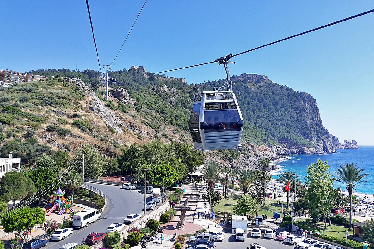 jízda lanovkou Alanya Teleferik