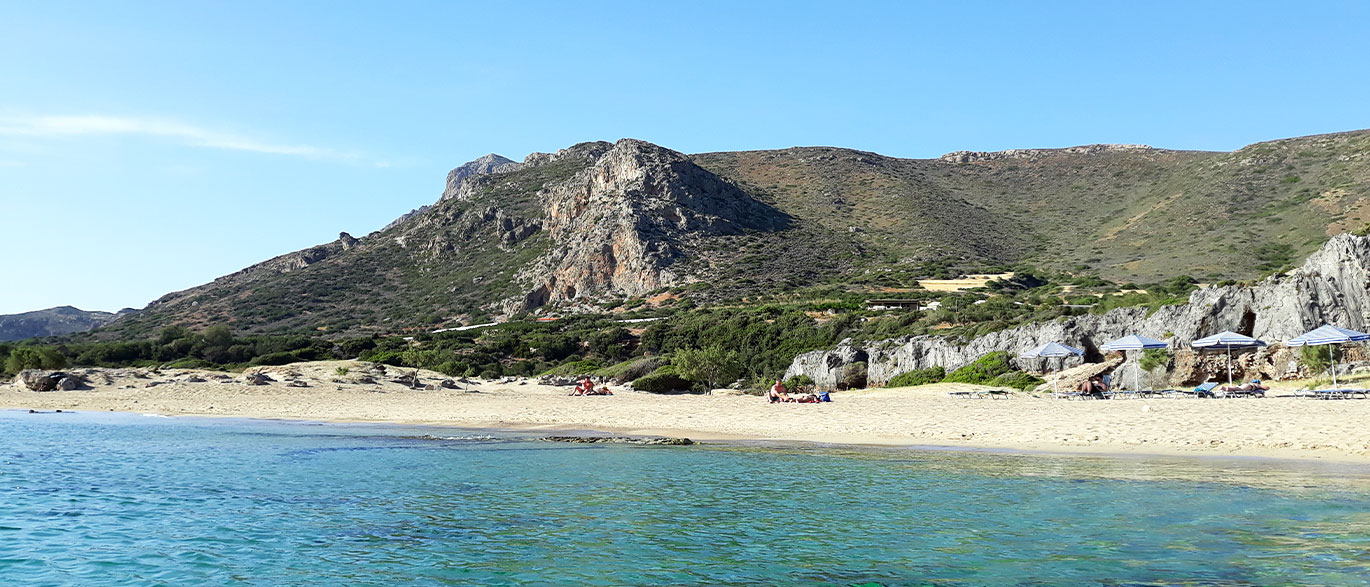 Falasarna: Pláž na ostrově Kréta patří k nejčistším v celém Řecku
