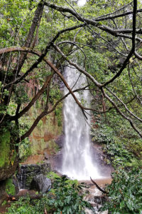 jeden z vodopádů na ostrově Madeira
