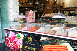 turecké sladkosti na ostrově Kypr