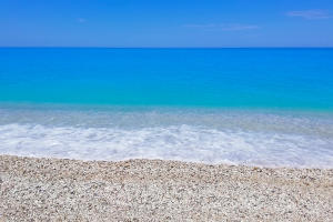 nádherná pláž Milos neboli Mylos na ostrově Lefkada