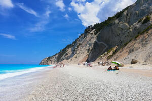 nejkrásnější pláž řeckého ostrova Lefkada