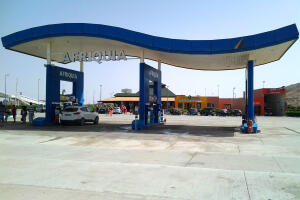 benzinová pumpa v Maroku