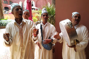 hudebníci v Maroku