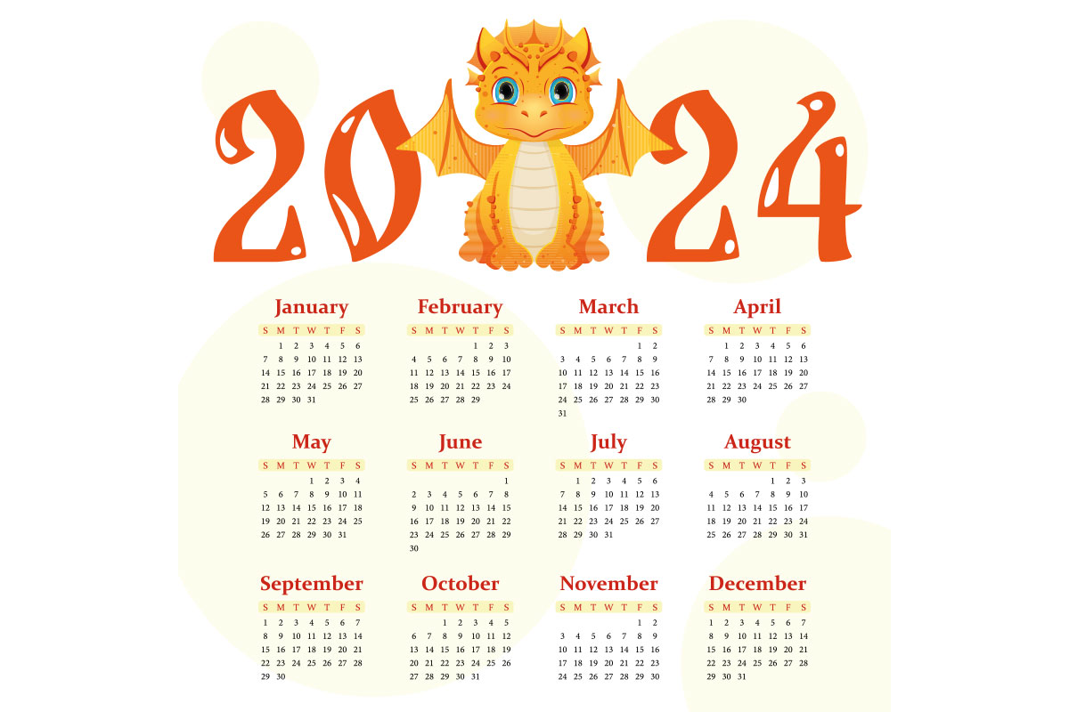 čínský kalendář na rok 2024