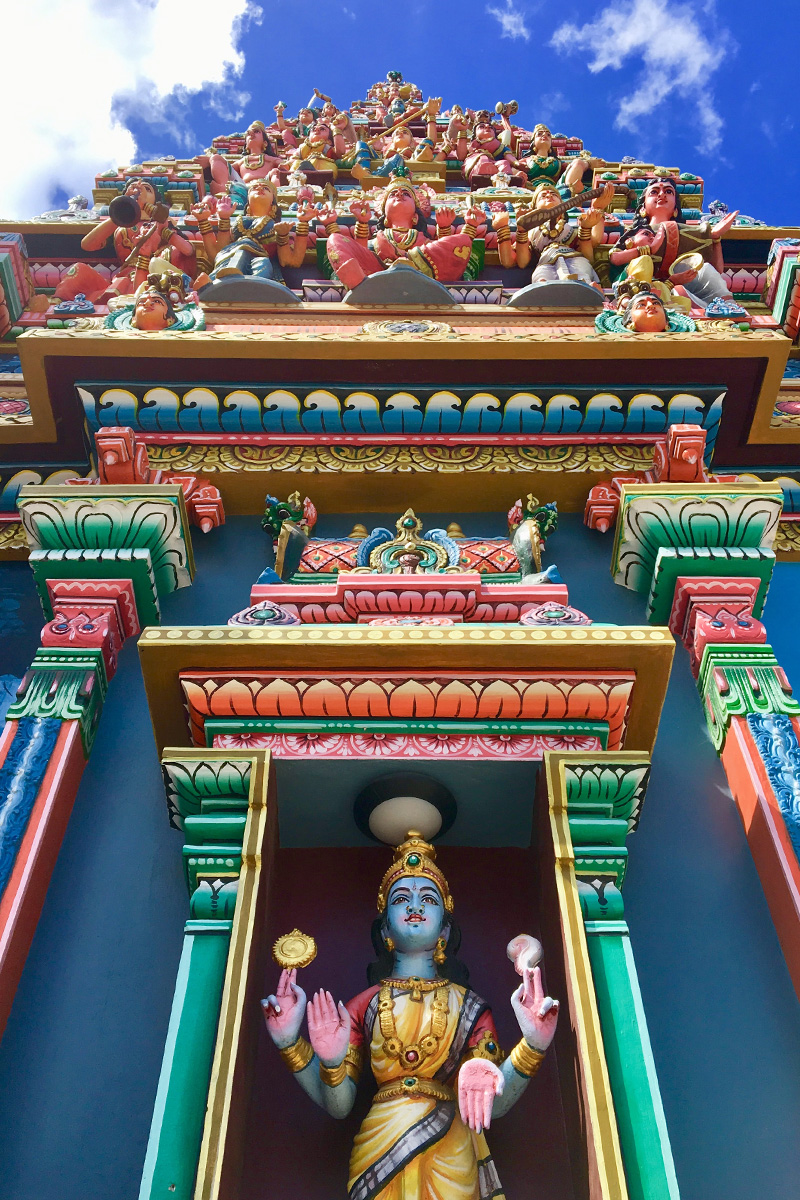 hinduistický chrám Kannanur Mariamman Kovil ve městě Port Louis