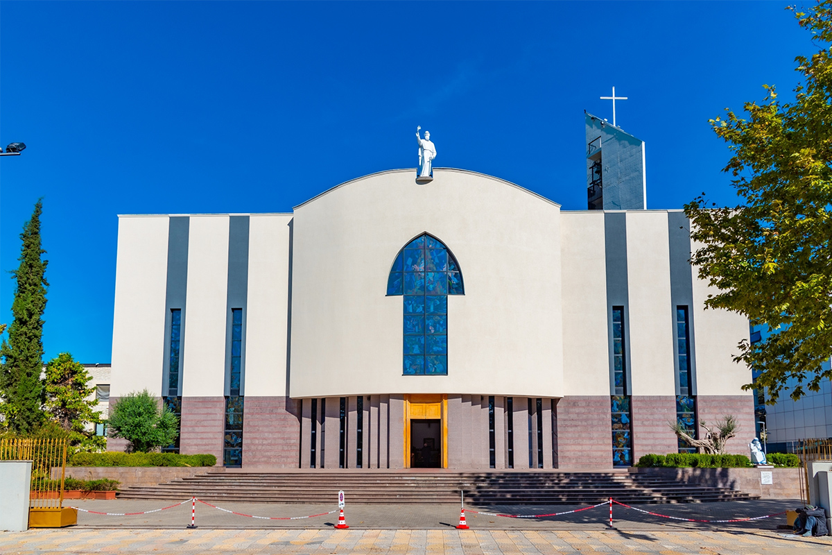 katedrála svatého Pavla ve městě Tirana
