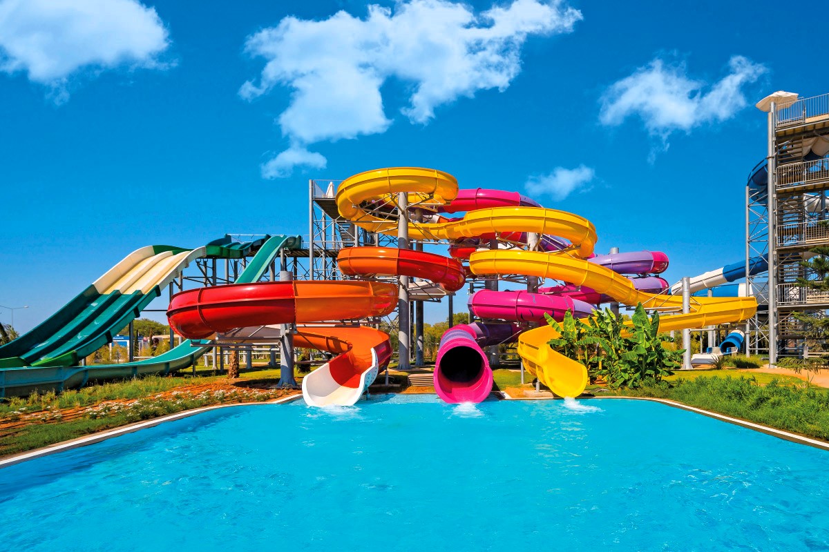 Concorde Luxury Resort v Severním Kypru je hotel s aquaparkem
