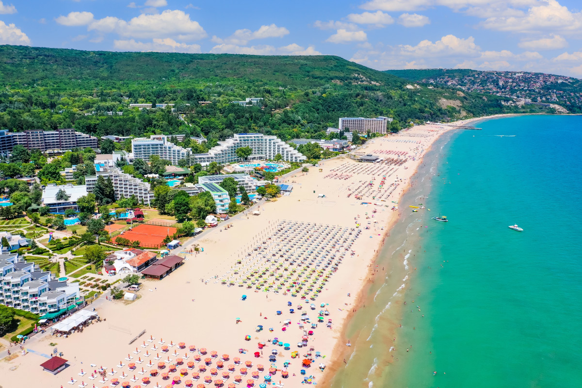 mezi nejlepší pláže v Bulharsku se řadí pláž v letovisku Albena