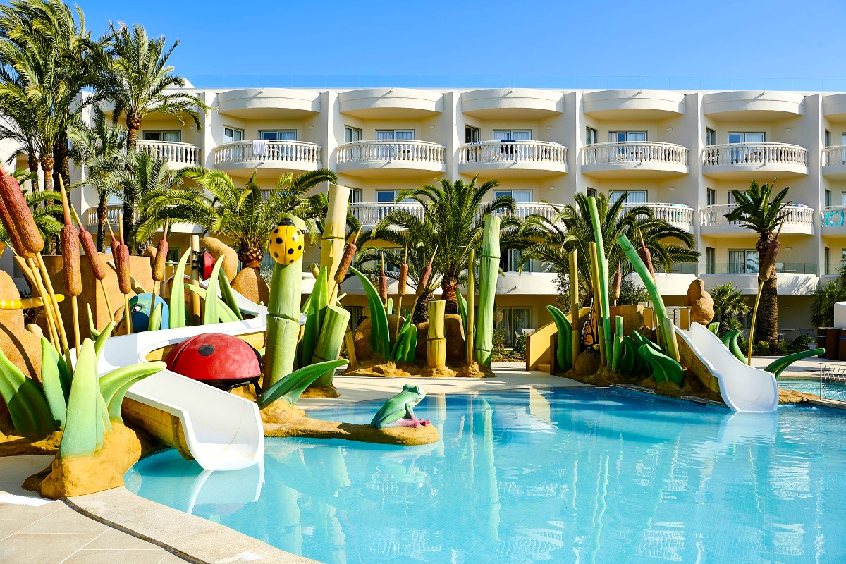 skluzavky v hotelu Iberostar Selection Albufera Park na ostrově Mallorca