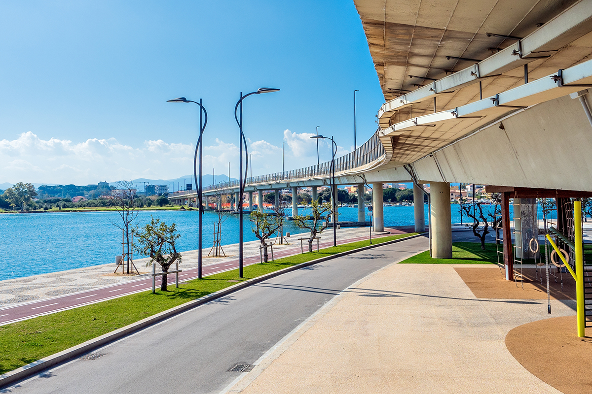 most ve městě Olbia