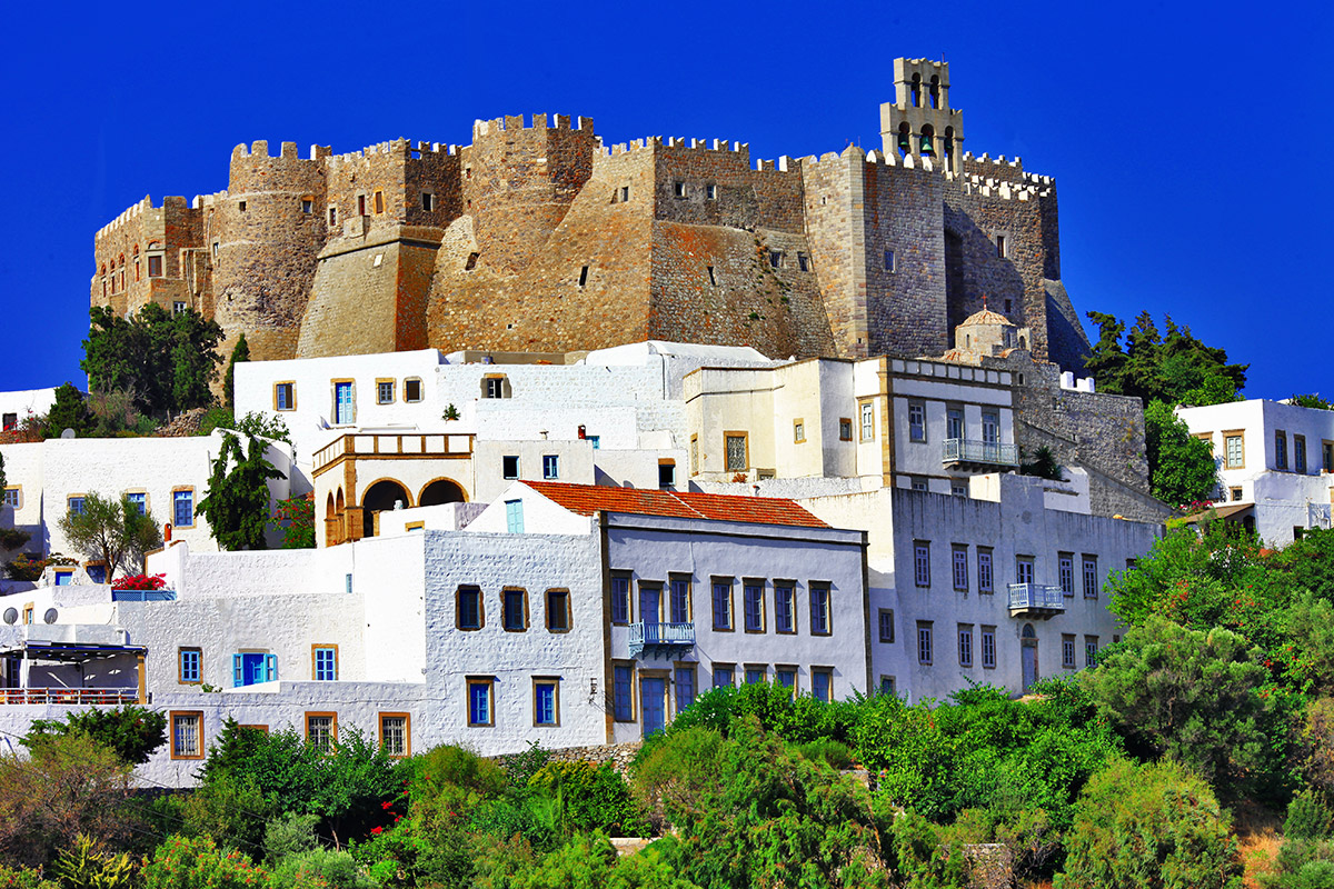 Klášter svatého Jana Teologa na řeckém ostrově Patmos