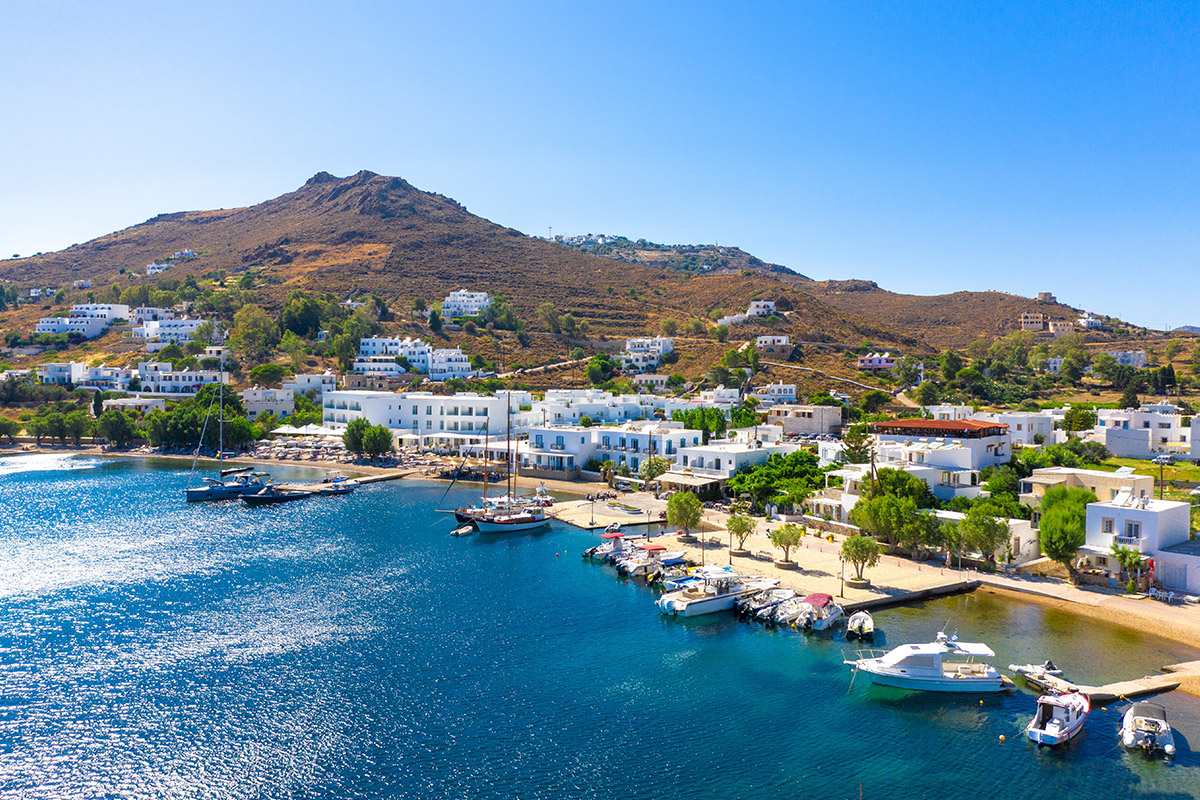rybářská vesnice Grikos na ostrově Patmos