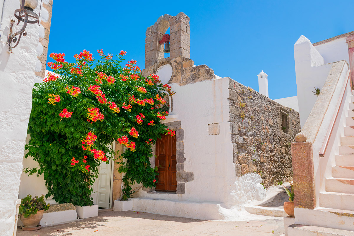 ulice města Chora neboli Patmos