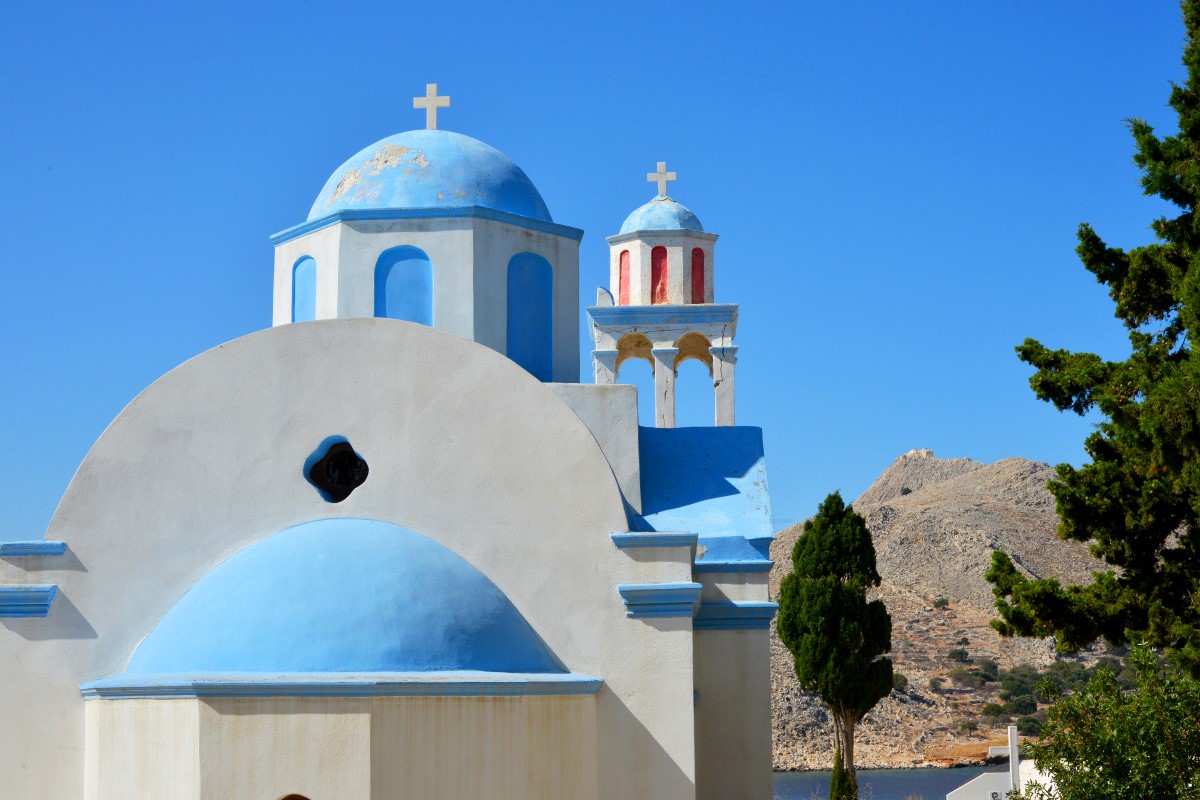 kostel svatého Silase (Agios Soulas Church) ve městě Chalki neboli Emporio