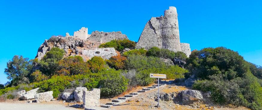 johanitský hrad Asklipio na řeckém ostrově Rhodos