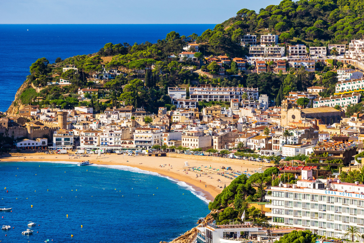 Tossa de Mar na pobřeží Costa Brava