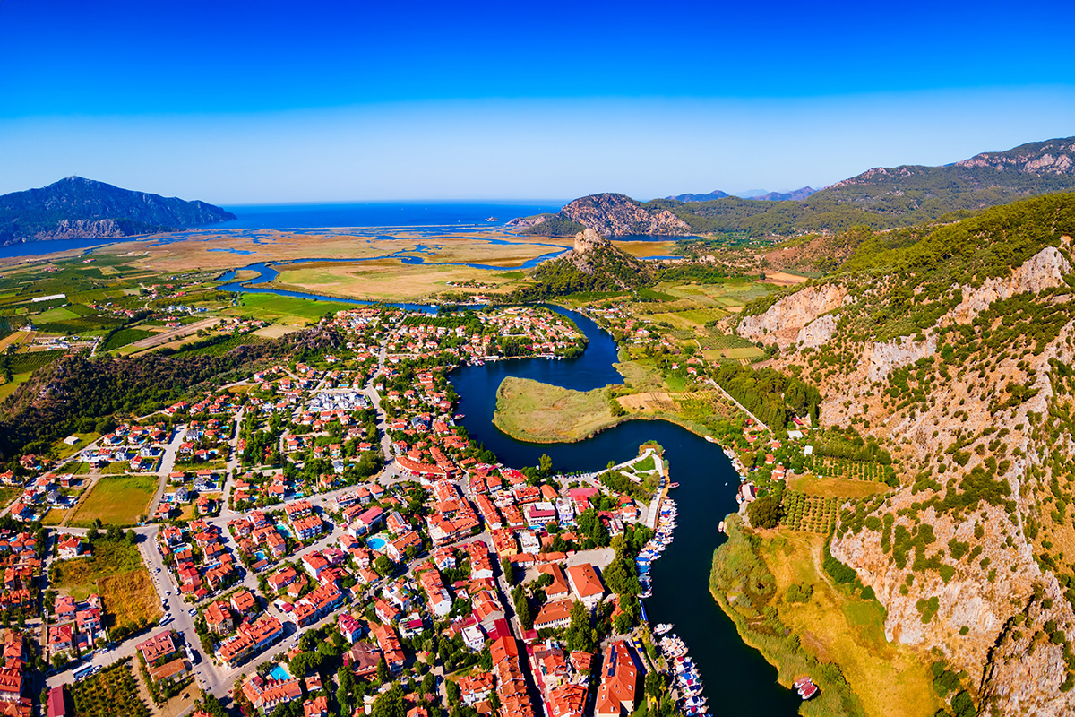 delta řeky Dalyan