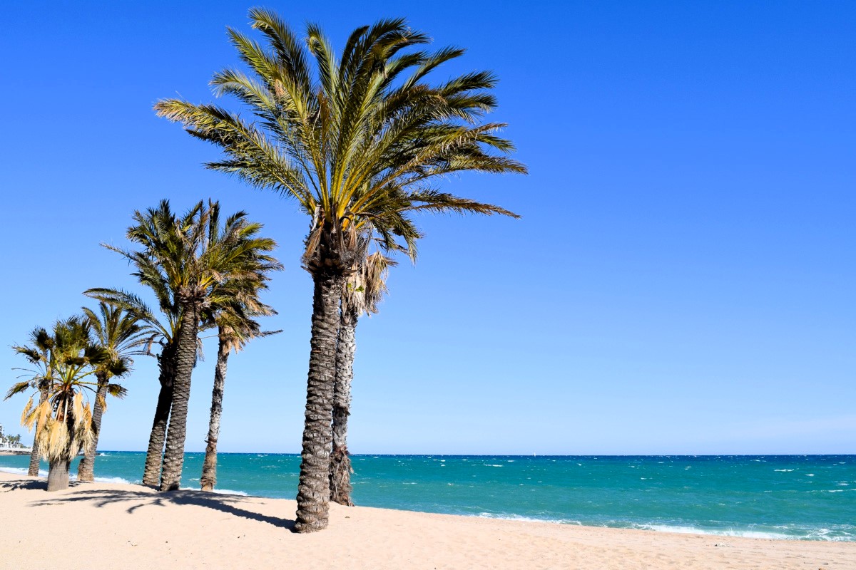 pláž v letovisku Santa Susanna