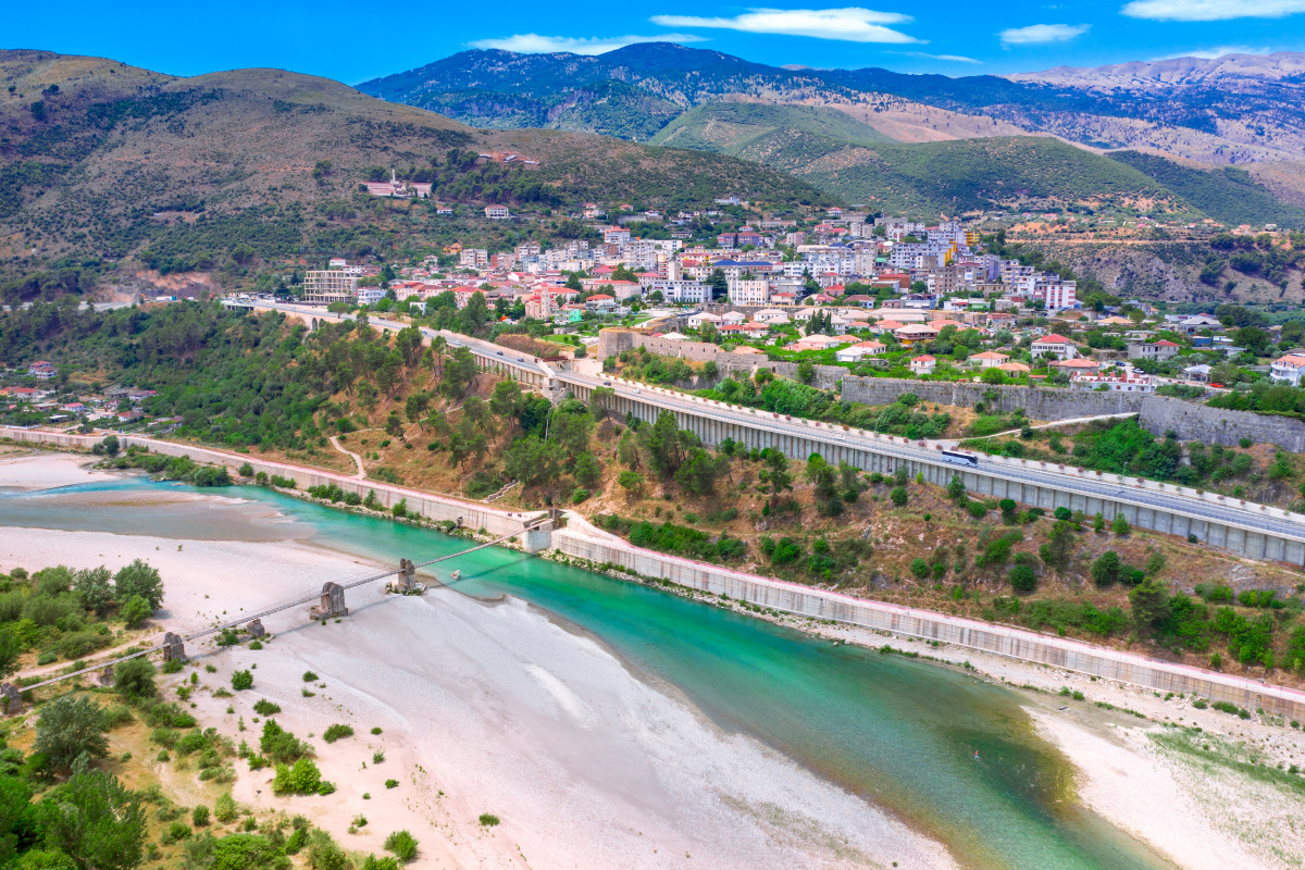 albánské město Tepelene