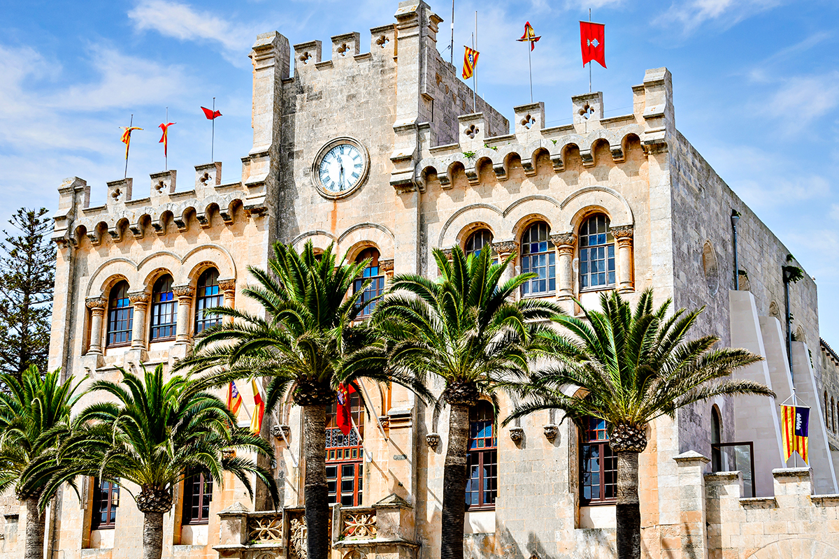 radnice ve městě Ciutadella