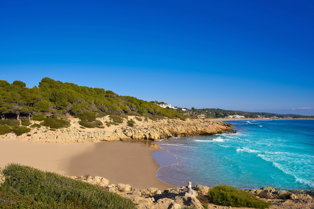 Platja dels Capellans u města Tarragona