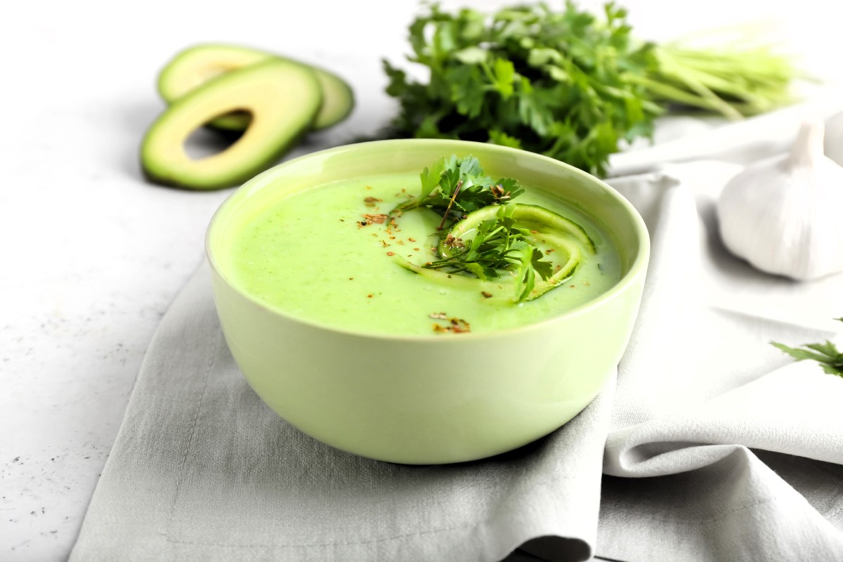 zelené gazpacho