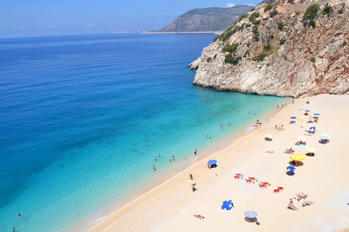 Kaputas Beach - nejlepší turecká pláž podle cestovatelského žebříčku The Worlds 50 Best Beaches 2026