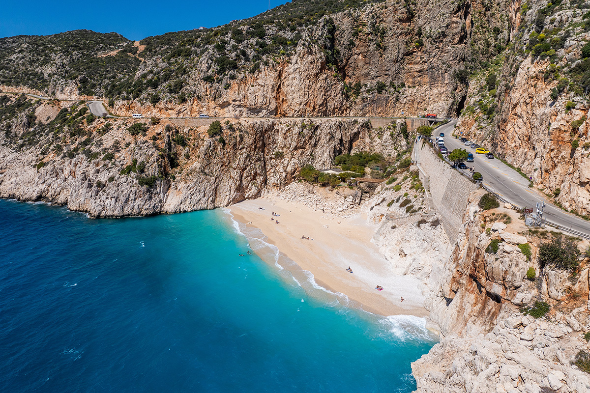 turecká pláž Kaputas Beach