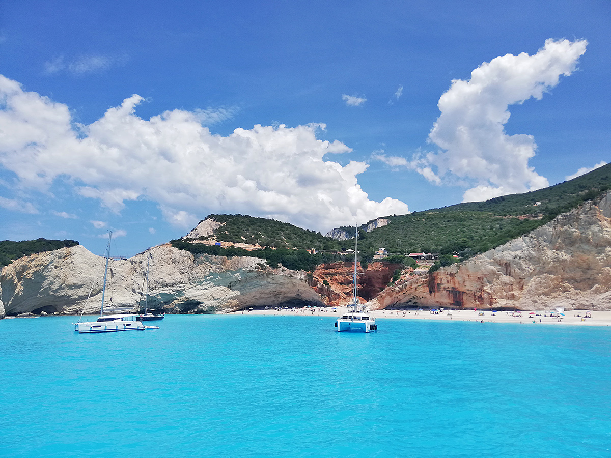 Porto Katsiki směrem od moře
