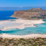 laguna a pláž Balos v regionu Chania na západě ostrova Kréta