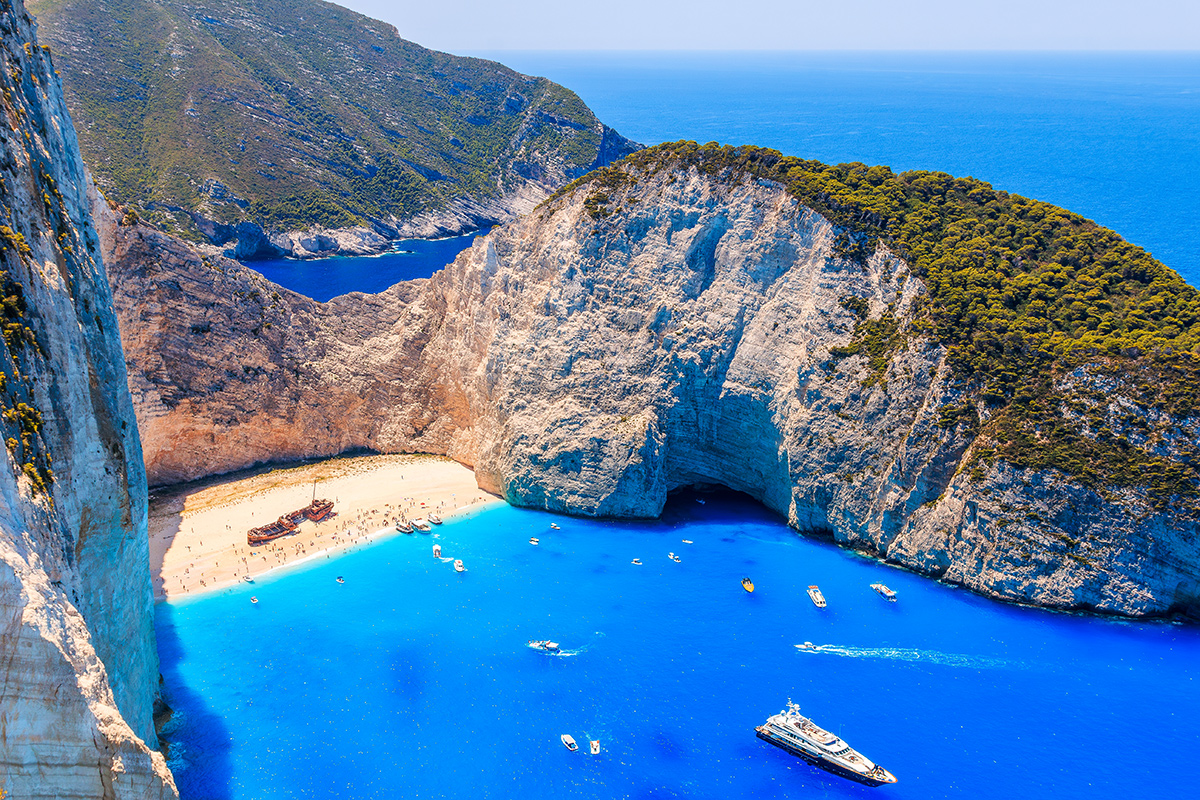 řecká pláž Navagio